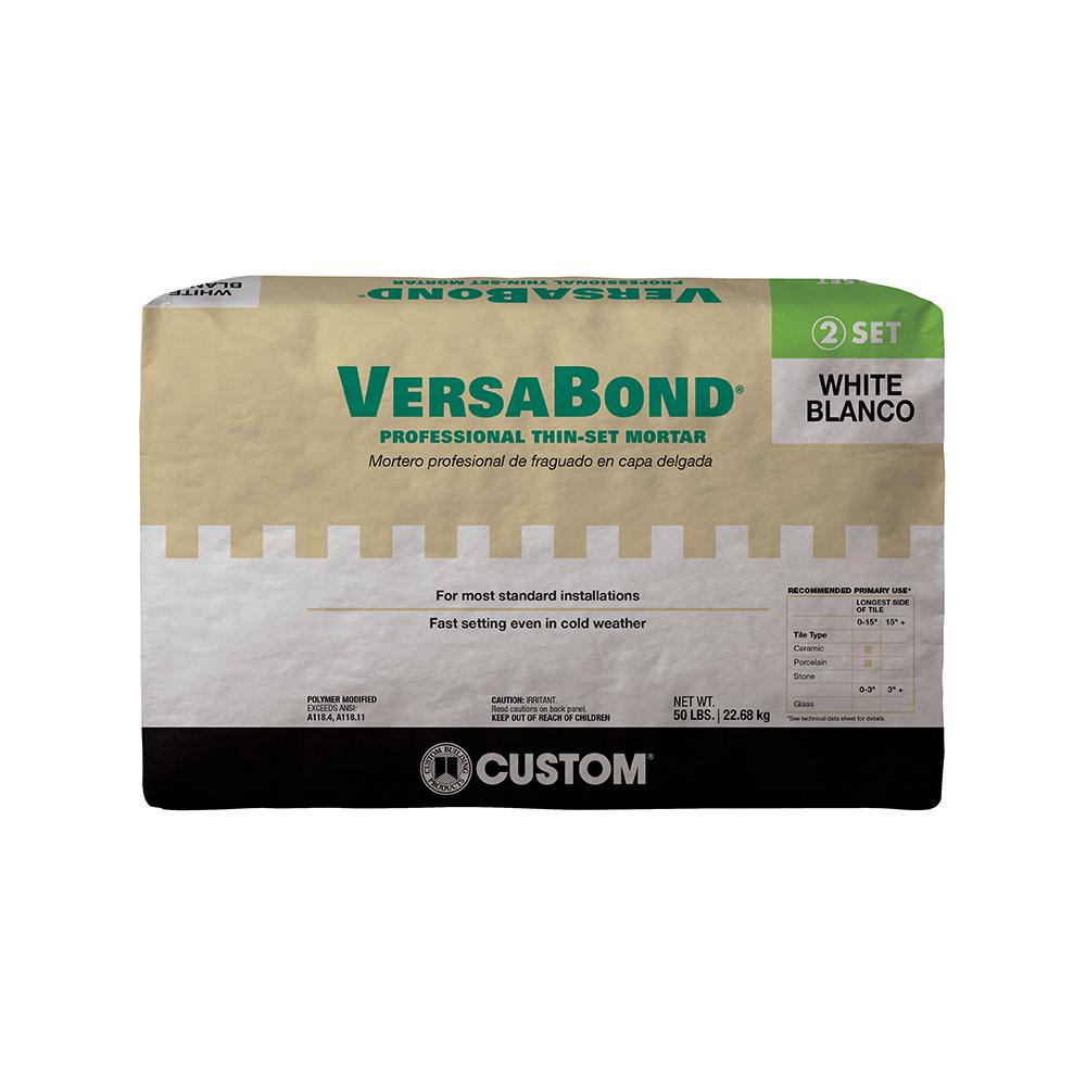 Custom Building Products Versabond White 50 Lbs Fortified Thinset Custom Building Products Versabond