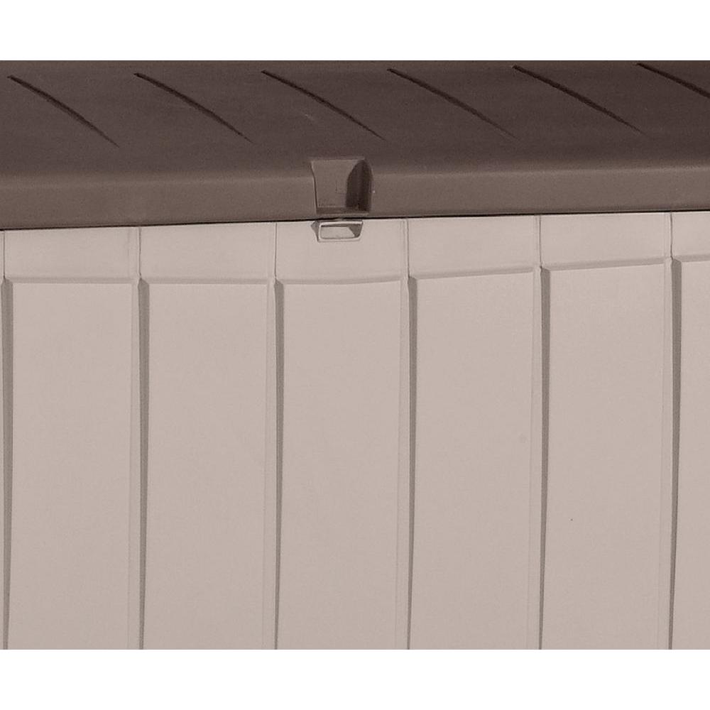 Keter Novel 90 Gal Deck Box In Brown 212835 The Home Depot