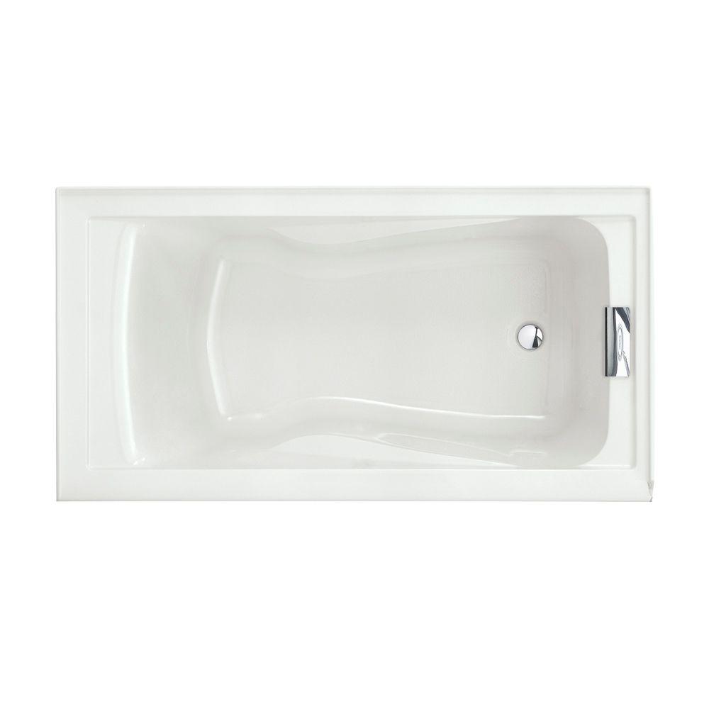 American Standard Evolution 60 In X 32 In Acrylic Reversible Drain Bathtub In White