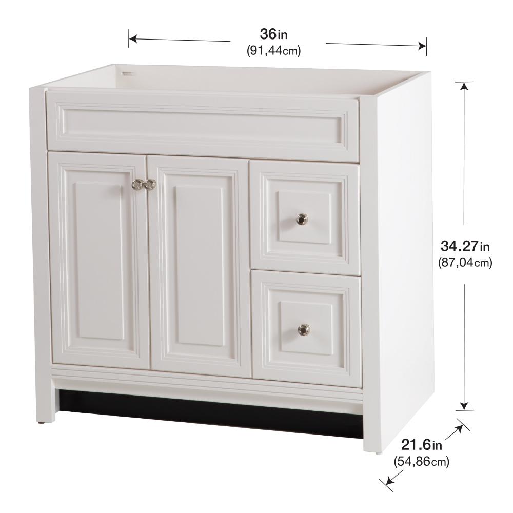 Home Decorators Collection Brinkhill 36, Home Depot Bathroom Vanities Without Tops