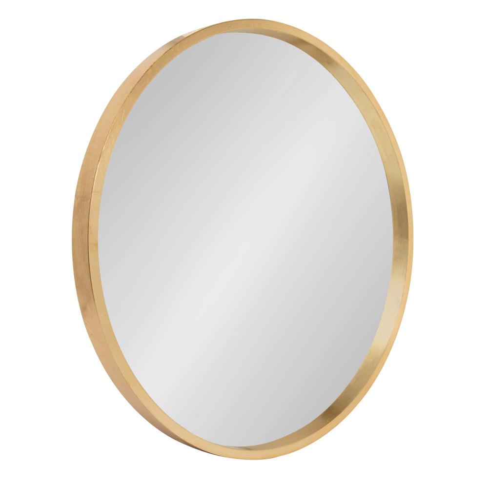 Kate And Laurel Travis Round Gold Wall Mirror 213124 The