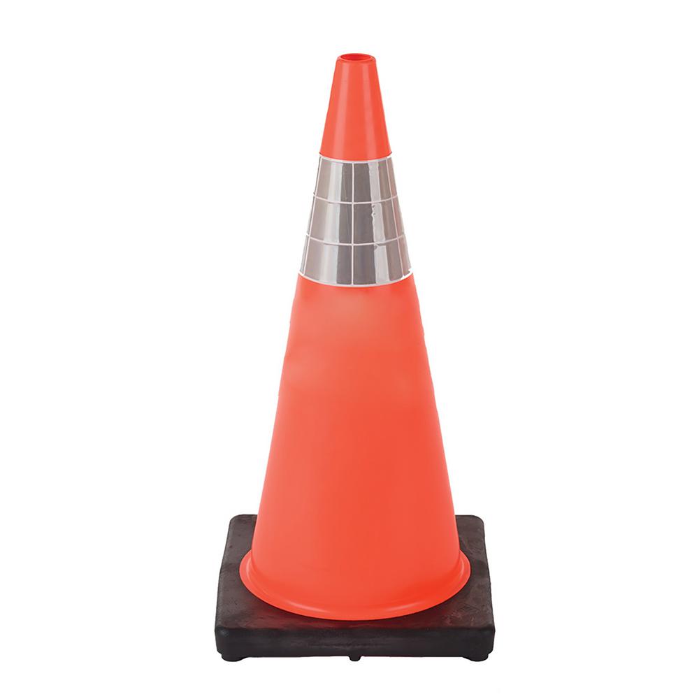 18 in. Traffic Cones Traffic Safety Supplies The Home Depot