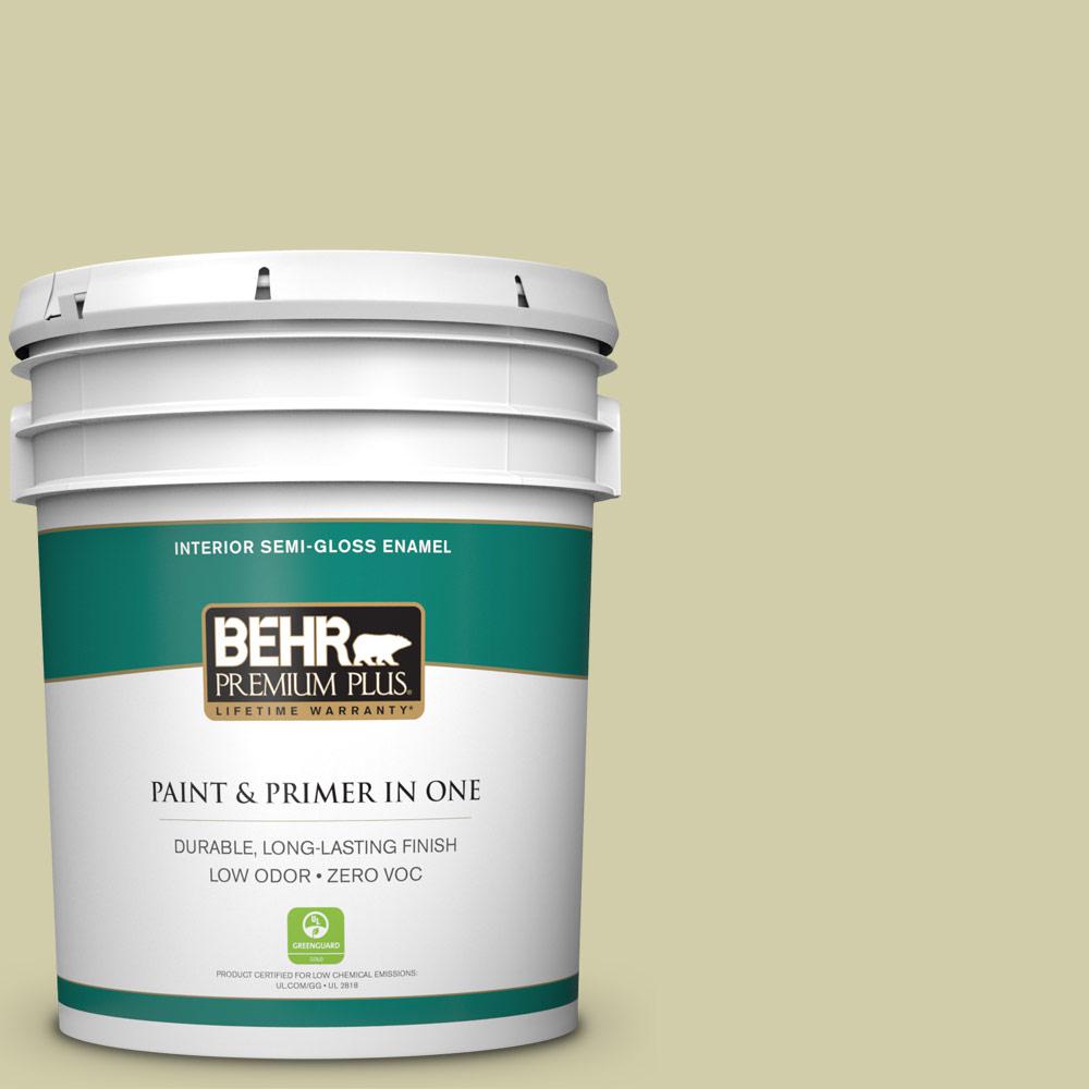 BEHR Premium Plus 5 gal. S3403 Hybrid SemiGloss Enamel Zero VOC