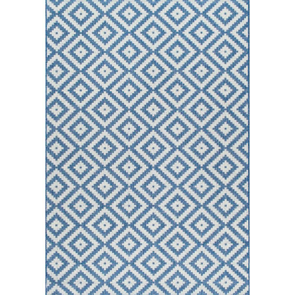 Nuloom Marybelle Tribal Diamond Blue 9 Ft X 13 Ft Indoor Outdoor