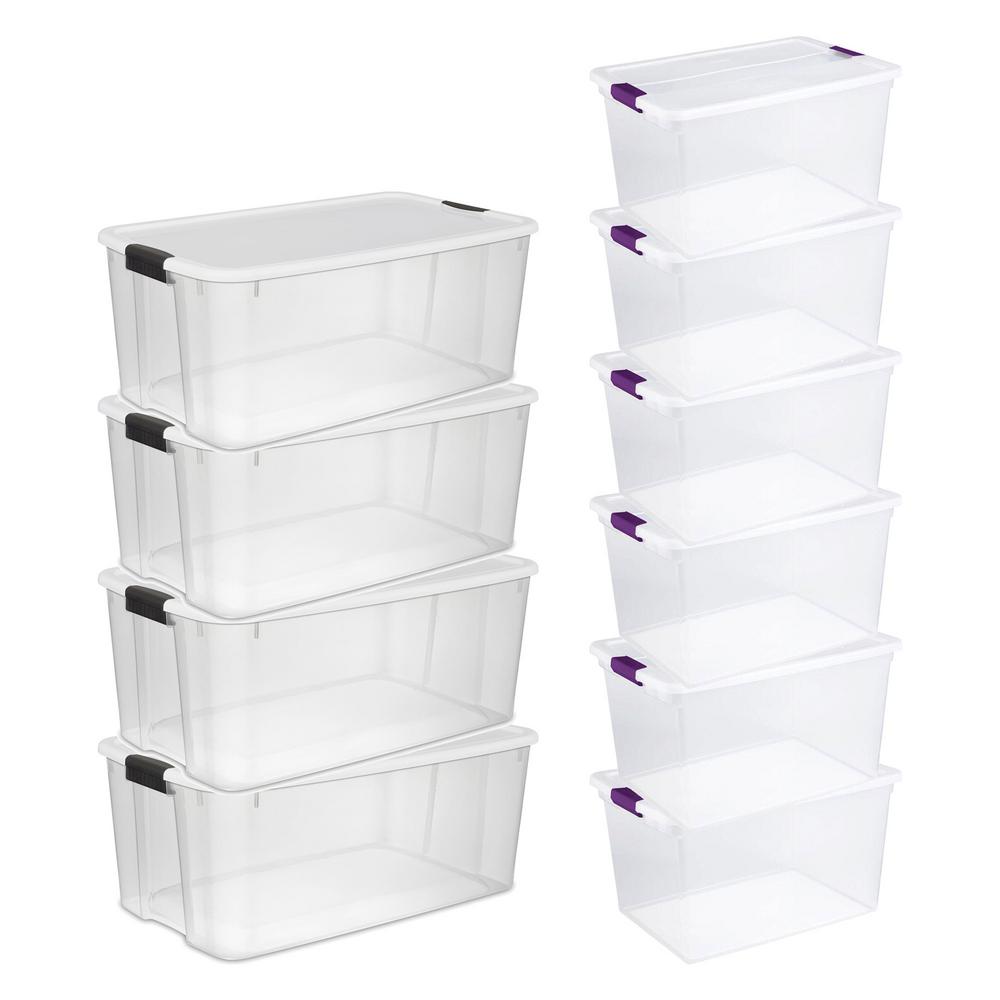 Sterilite 116 Qt. Ultra Storage Tote Box (4 Pack) and 66 Qt. Containers (6 Pack)4 x 19909804