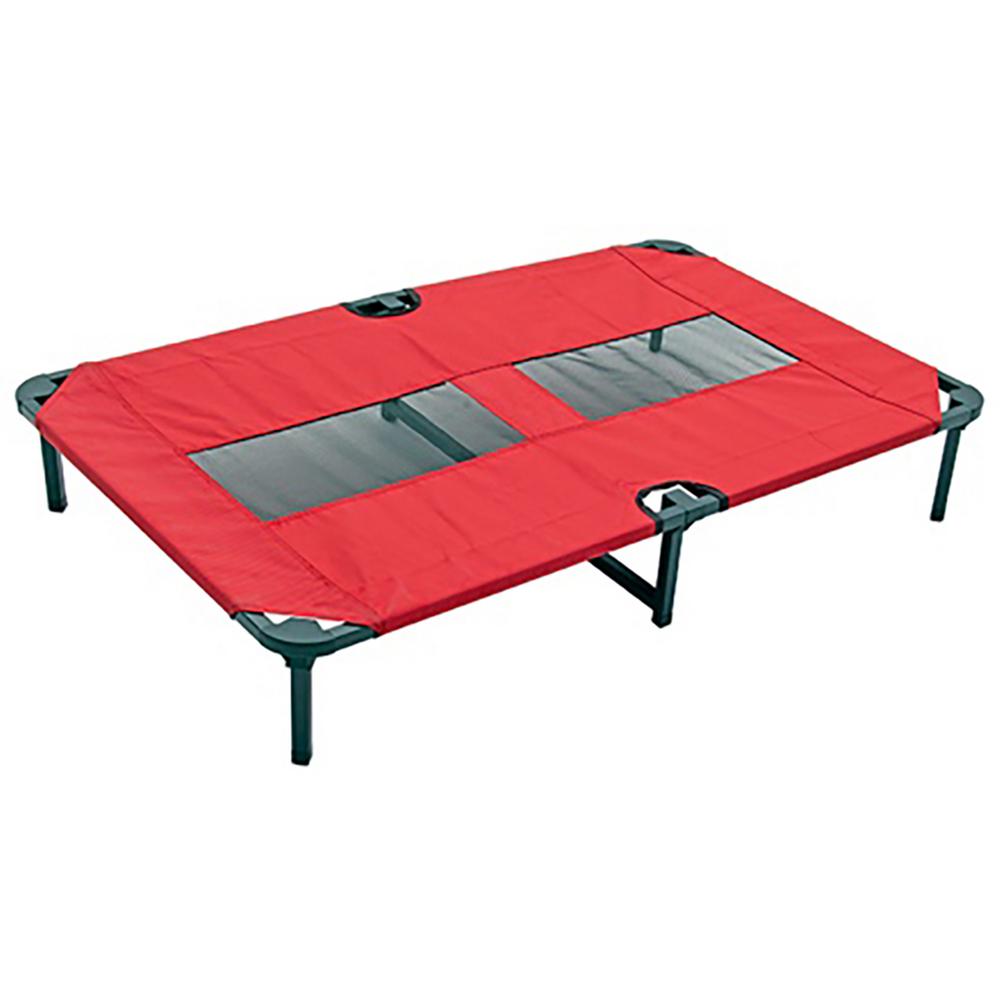 Lucky Dog Extra Large 48 In Red Elevated Pet Bed Comfort Cot Cmb 10148 The Home Depot