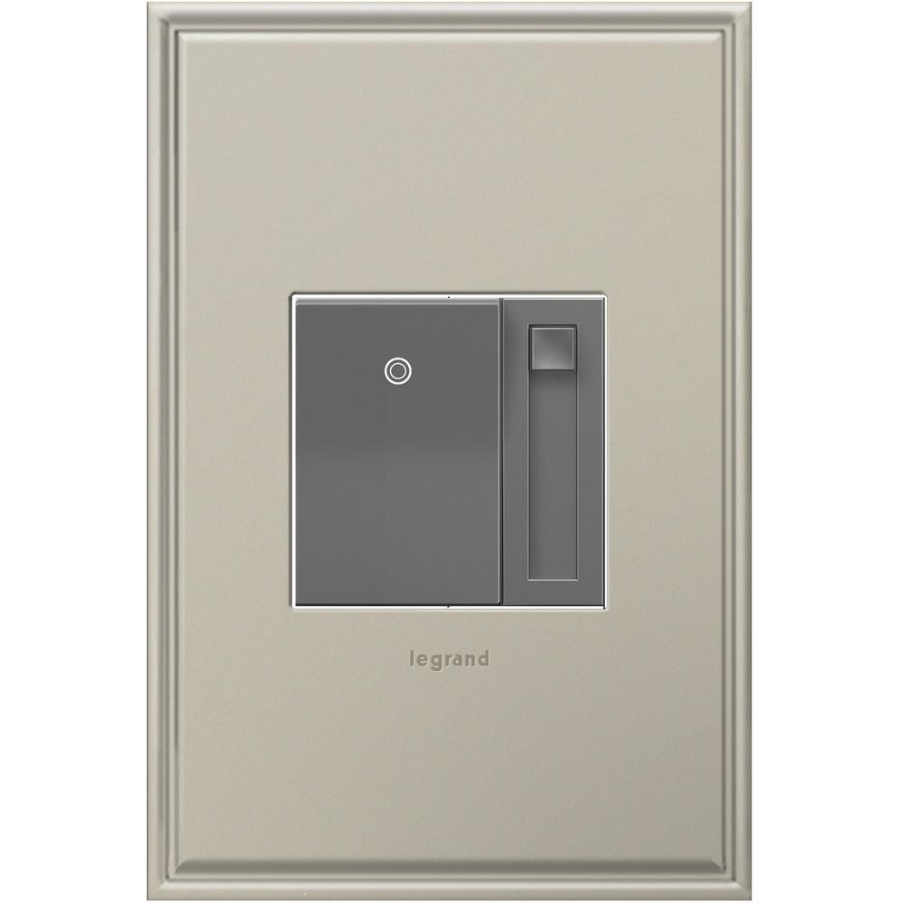 Legrand adorne Paddle SinglePole/3Way Dimmer 010Volt, Magnesium