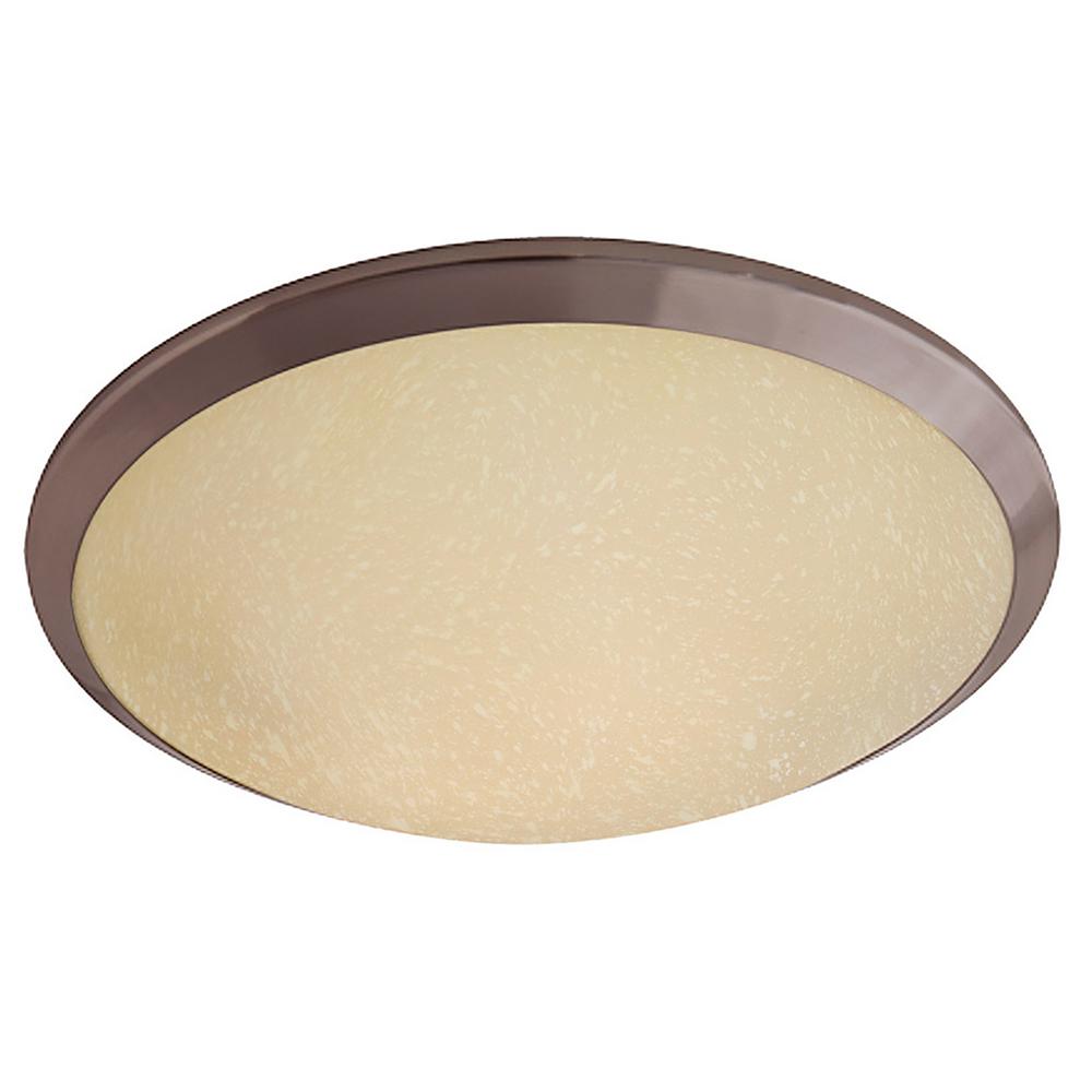 Glomar 2Light Copper Bronze Hexagon Shaped Flush MountHD056 The