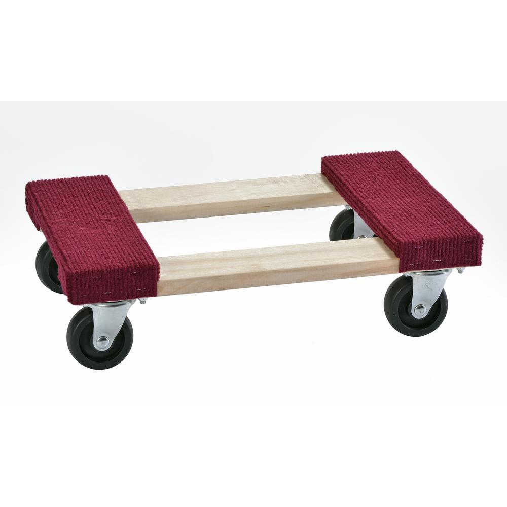Muscle Carts 1000 lb. Capacity Wood Furniture DollySWMDRED The Home