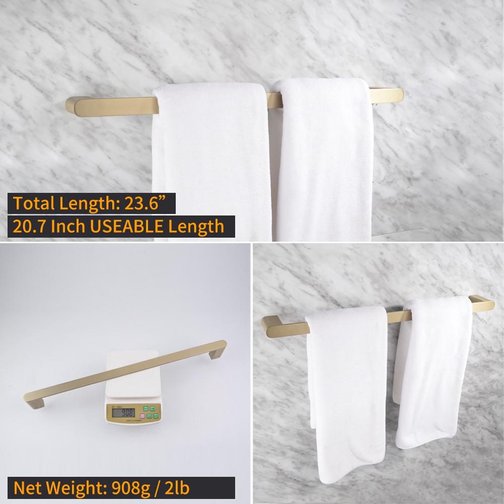 VENUS Brass Bathroom Towel Rail Paper Holder Hand Towel Holder Robe Hook Chrome