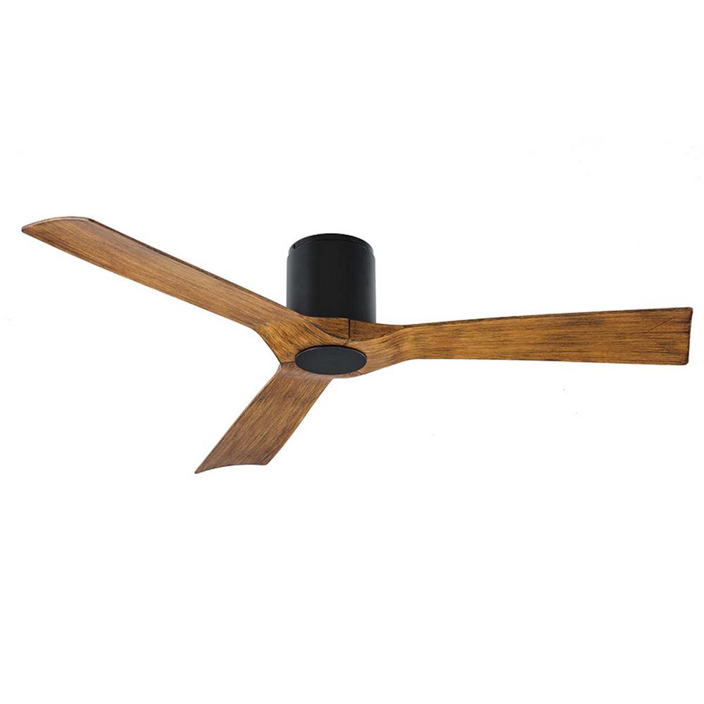 Modern Forms Aviator 54 in. 3-Blade Indoor and Outdoor Flush Mount Smart Ceiling Fan in Matte 