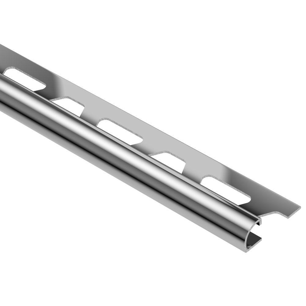 Schluter Rondec Stainless Steel 11 32 In X 8 Ft 2 1 Metal Schluter Rondec Stainless Steel 11 32 In X 8 Ft 2 1
