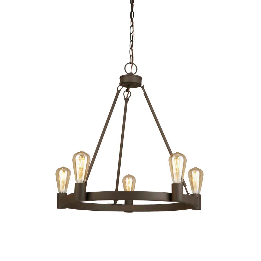 Millennium Lighting 7Light Rubbed Bronze Chandelier with Turinian