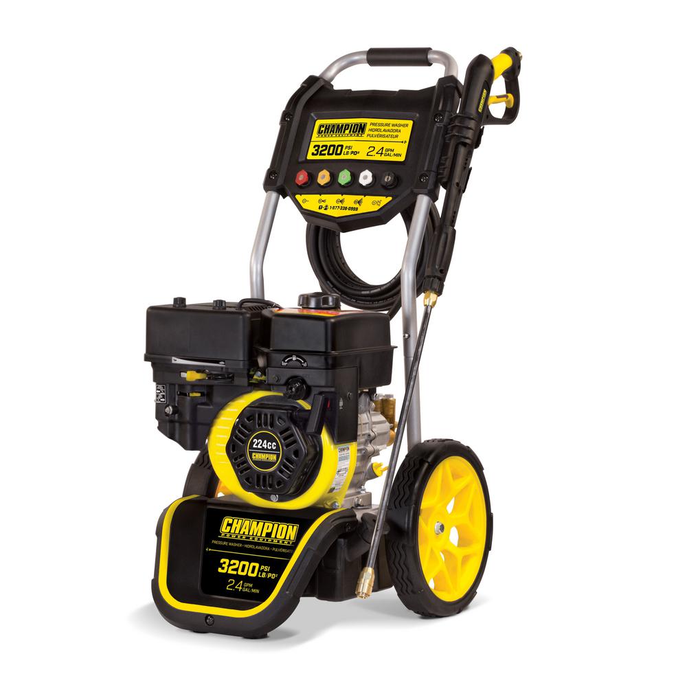 Champion Power Equipment 3200 psi 2.4 GPM Gas Powered Dolly Style Pressure... by Champion Power Equipment