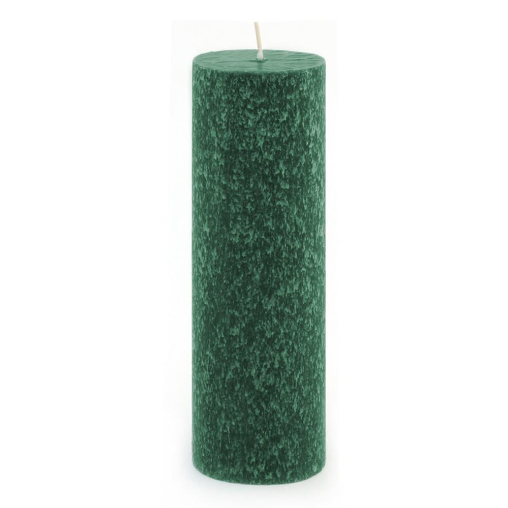 ROOT CANDLES 3 in. x 9 in. Timberline Dark Green Pillar Candle 33969 The Home Depot