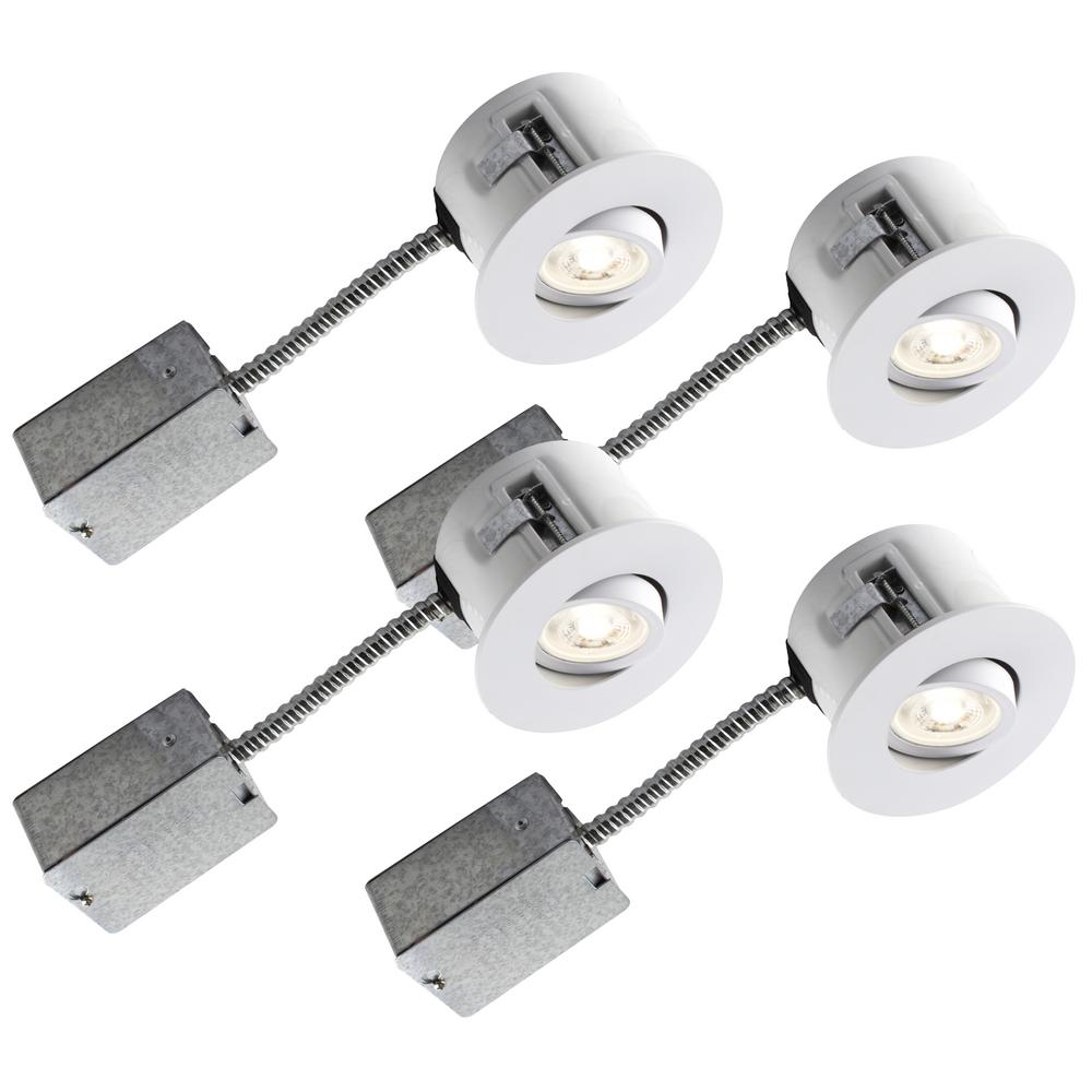 Bazz Flex 4 In Matte White Recessed Led Lighting Kit With Gu10 Bulb Included Bazz Flex 4 In Matte White Recessed Led Lighting Kit With Gu10 Bulb Included