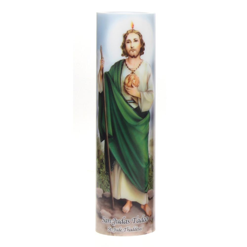 Stonebriar Collection 8 in. St. Jude LED Prayer CandleSB5261A The