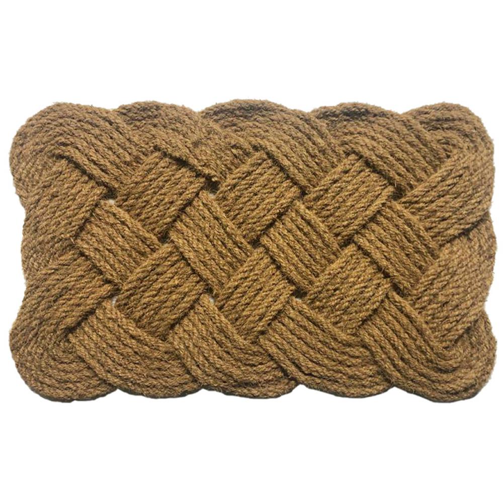 Nedia Home Rope Natural 22 in. x 36 in. Coir Door Mat12102 The Home