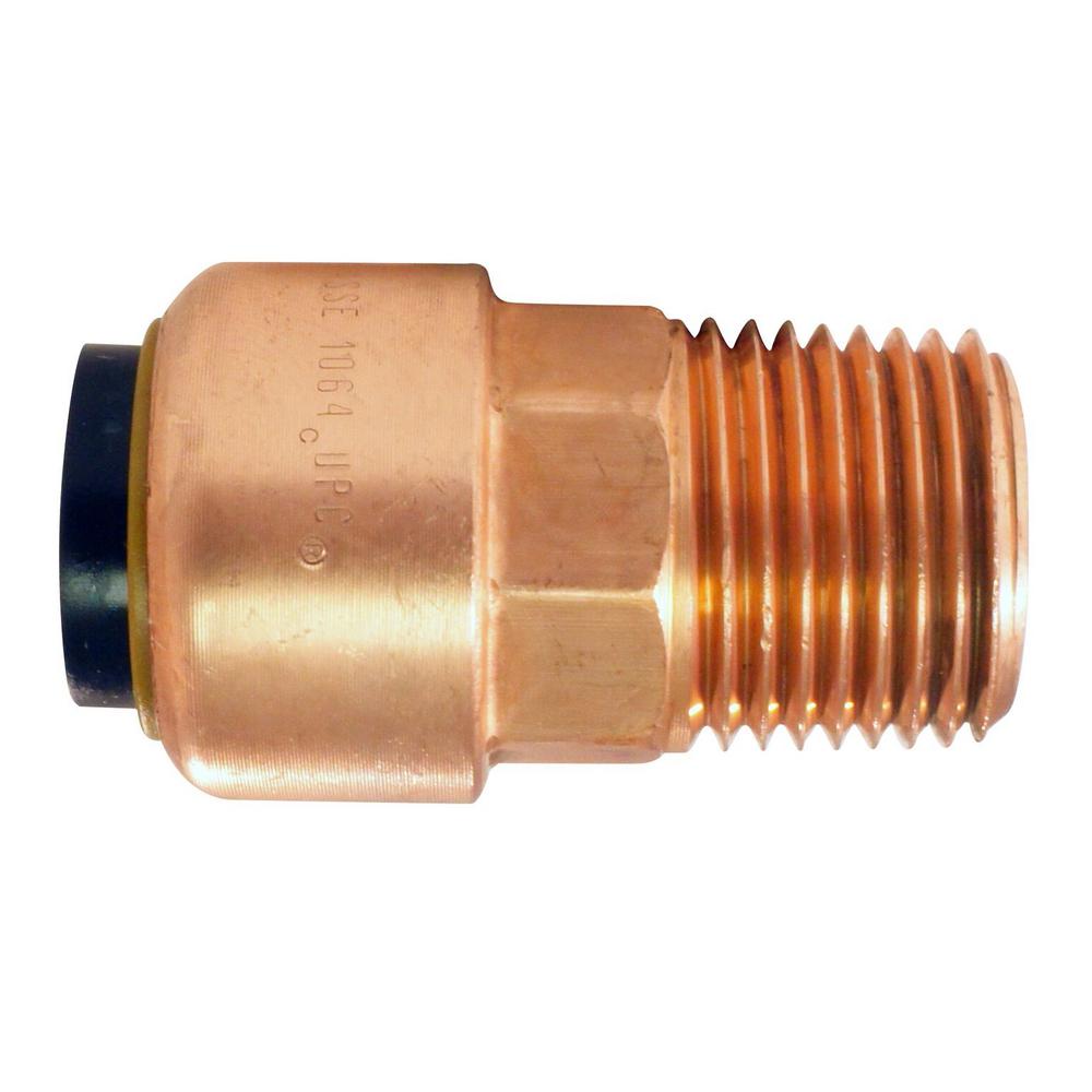 Tectite 1/2 in. Copper PushtoConnect x MPT AdapterACPM12 The Home