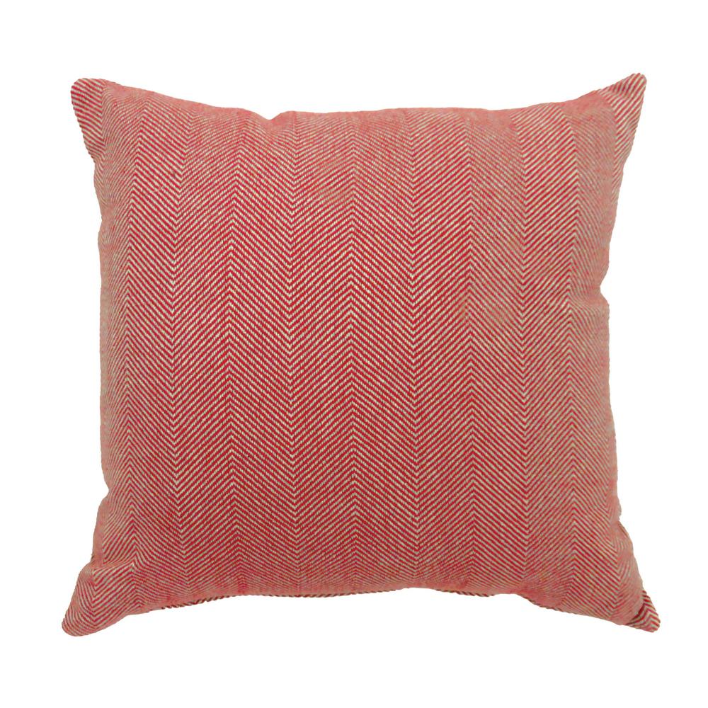 Jill 18 In Contemporary Throw Pillow Red Pack Of 2 Pl688s 2pk Contemporary Throw Pillow In Red Pack Of 2