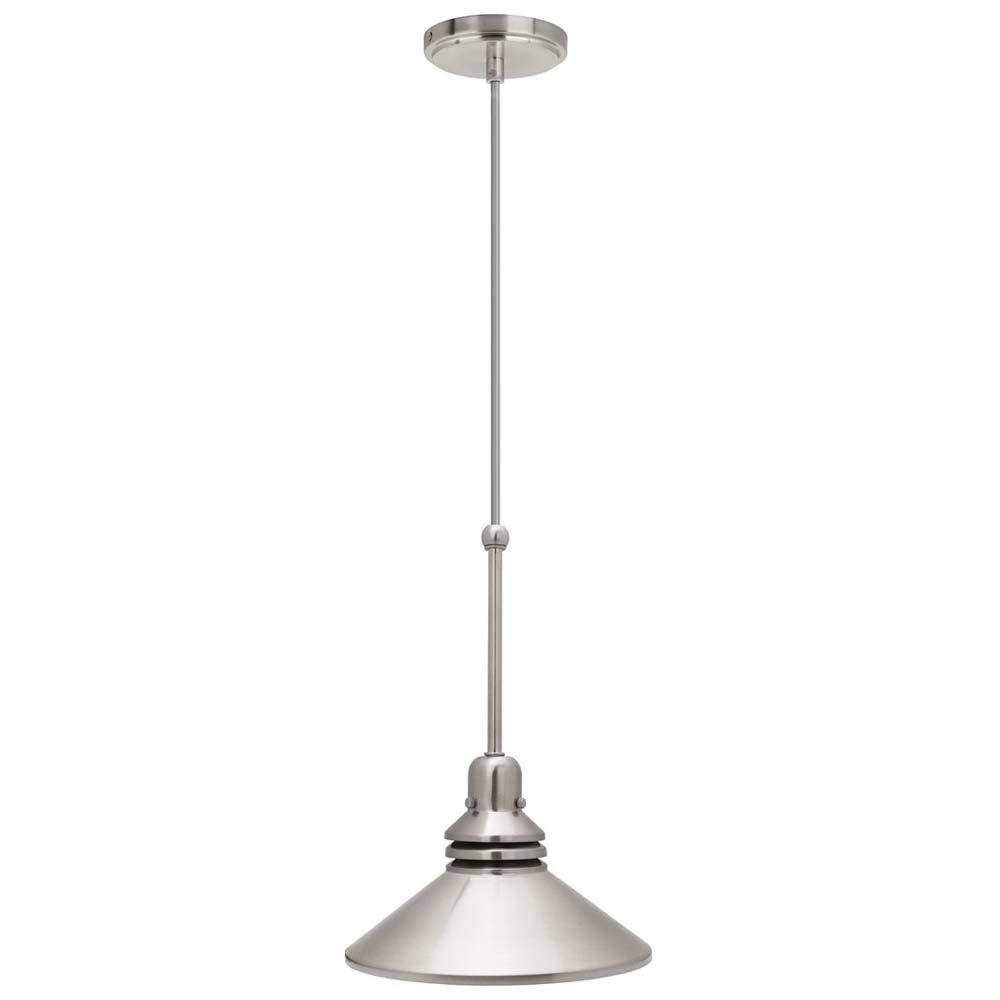 Brushed Nickel Pendant Light 1 light brushed nickel pendant track lighting fixture