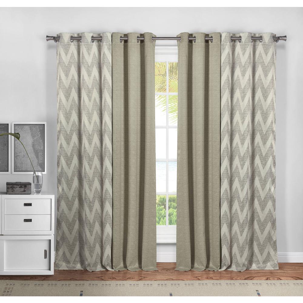 Kelvin Erinne Window Curtains Taupe