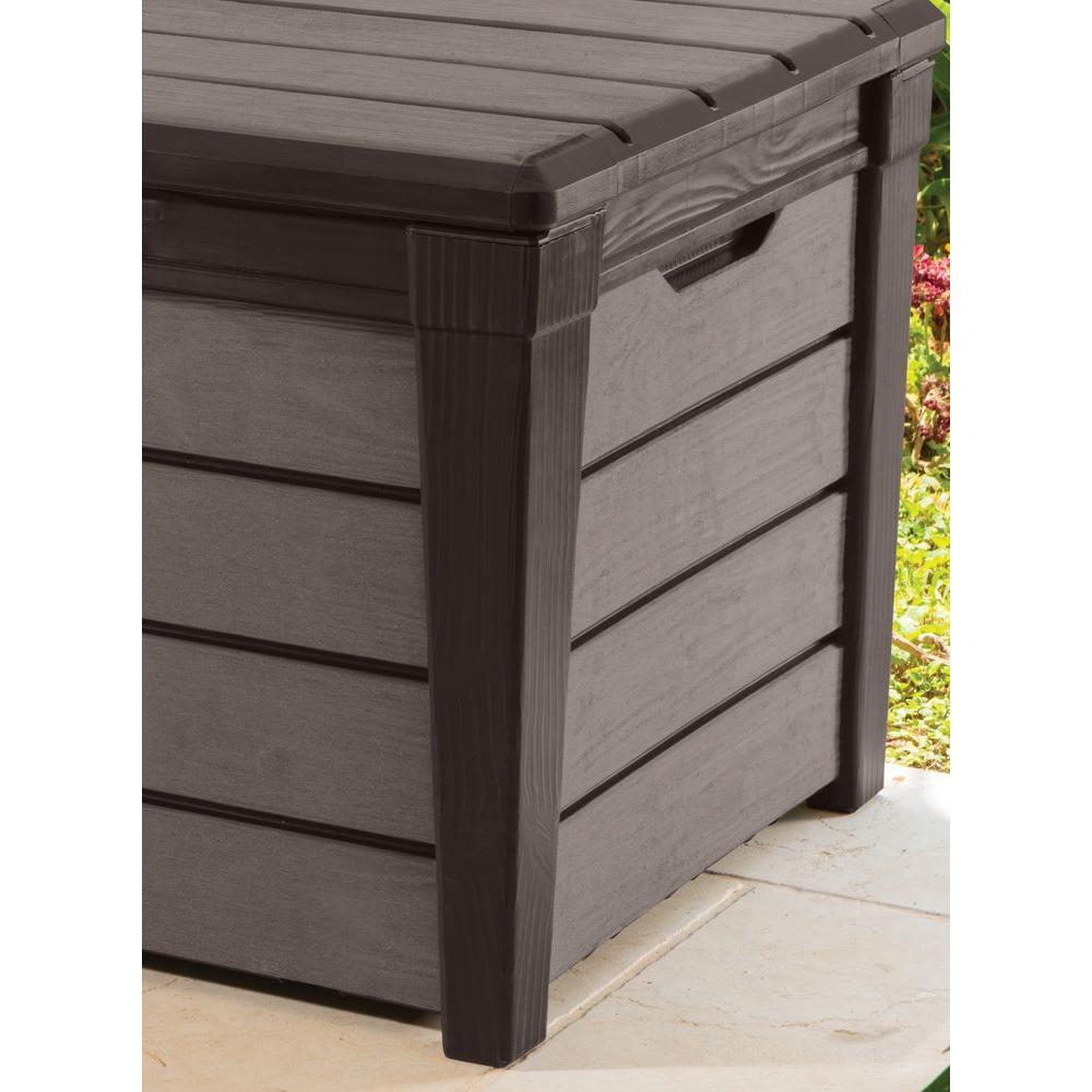 Keter Universal Storage Brushwood Box 455 Litres Anthracite/Grey Brand New