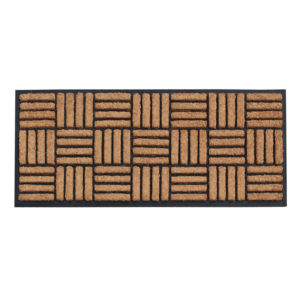 A1HC First Impression Kolby Striped 18 in. x 48 in. Rubber and Coir