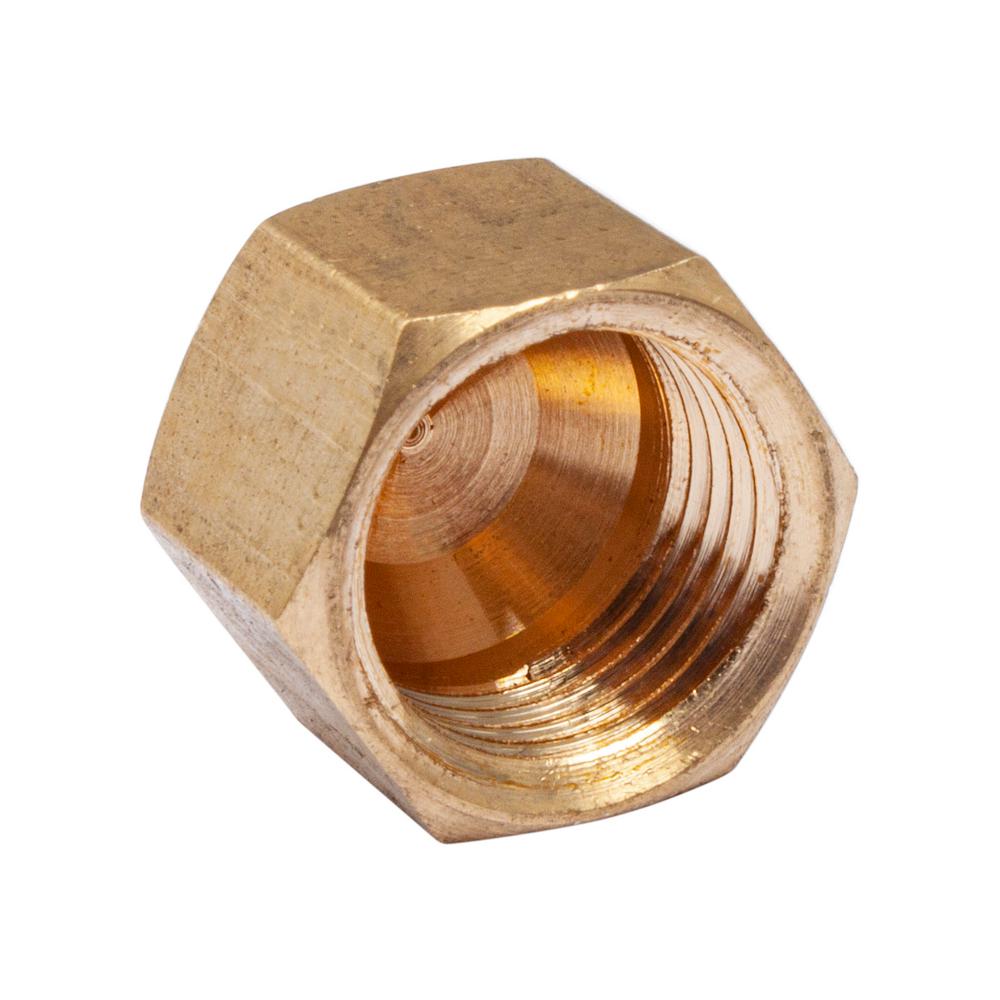 LTWFITTING 1/4 in. Brass Compression Cap Fitting (10Pack)HF61CAP410
