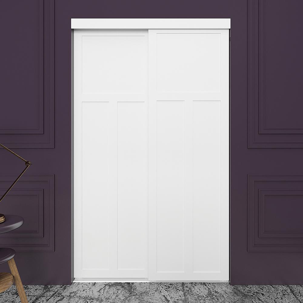 Indoor Studio 60 In X 80 5 Mission White Sliding Closet Door Hardware Included E06080col57 The Home Depot - Twilight Glass Sliding Closet Doors With Installation Hardware Kit Indoor Studio 60 In X 80 5 Mission White Sliding Closet Door Hardware Included E06080col57 The Home Depot - Twilight Glass Sliding Closet Doors With Installation Hardware Kit