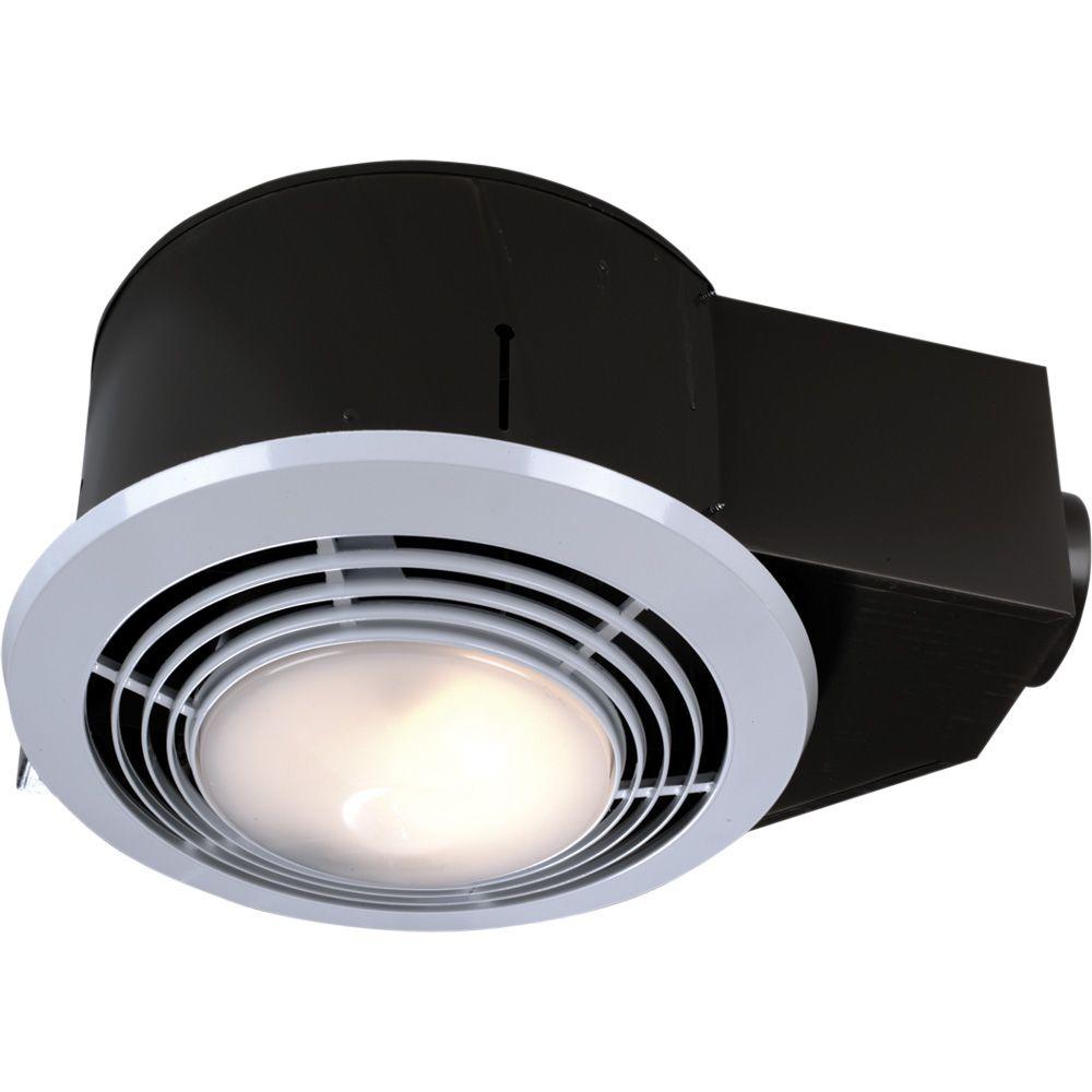 100 CFM Ceiling Exhaust Fan with Light and HeaterQT9093WH