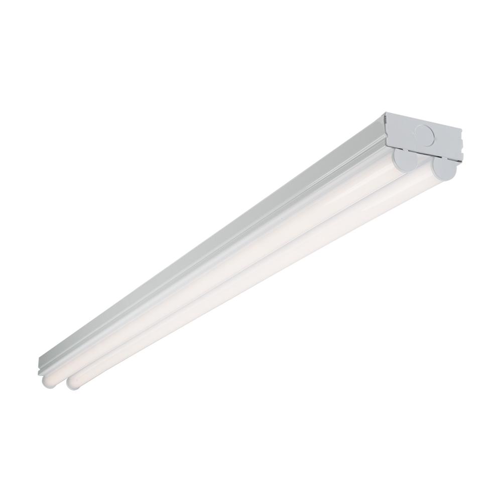 Metalux 8 Ft Linear White Integrated Led Warehouse Strip Light With 2 Light Linear White Integrated Led Ceiling Strip With