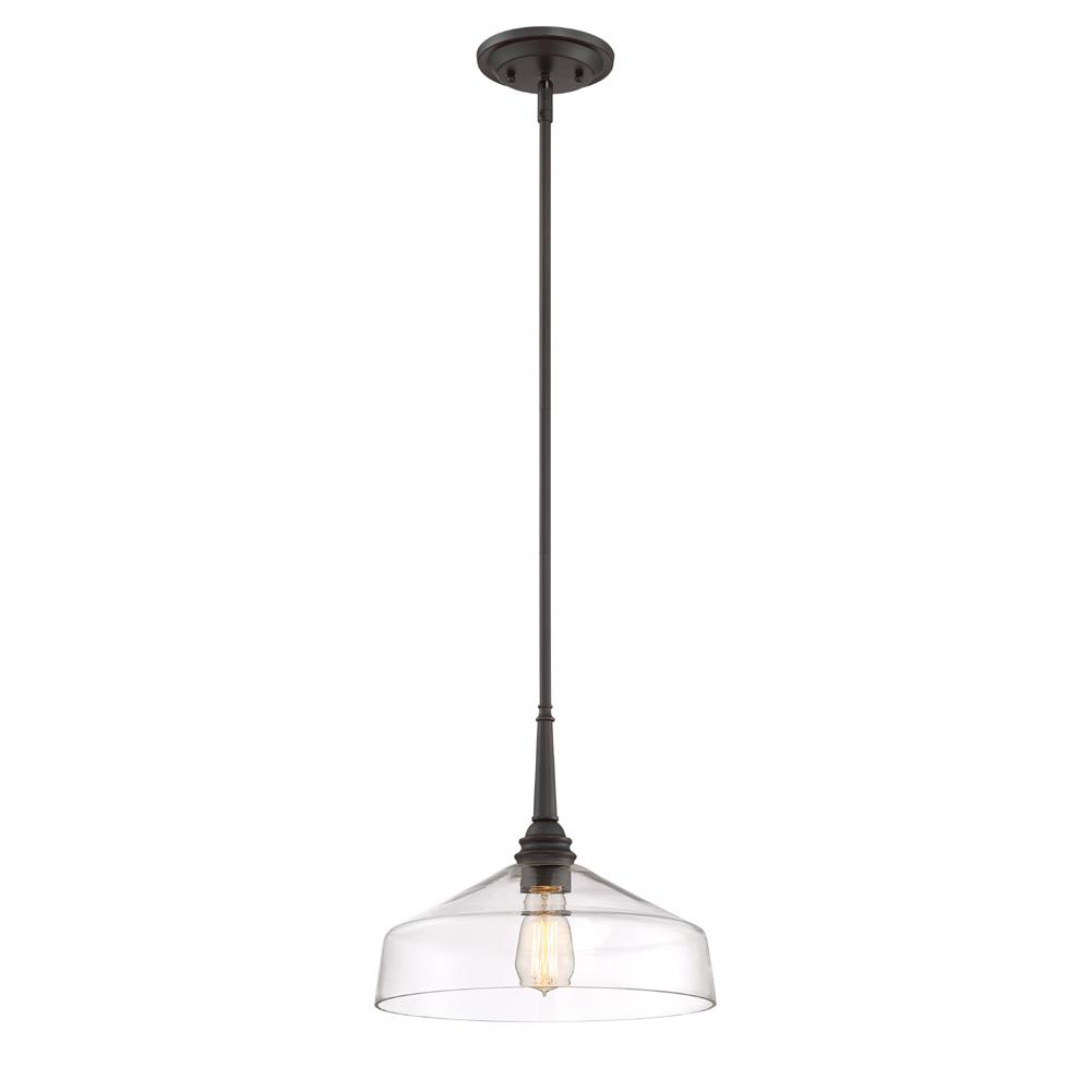 Designers Fountain Foundry 1Light Satin Bronze Pendant90232SB The