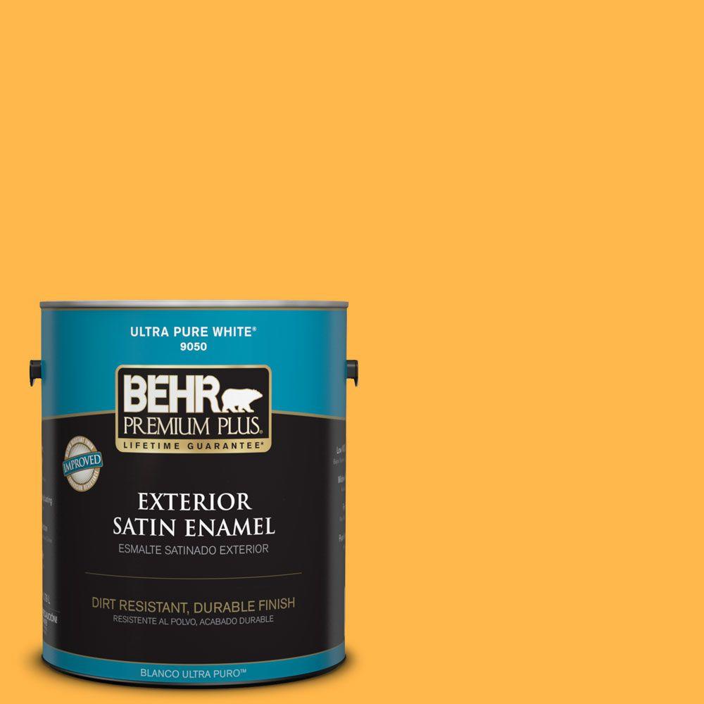 BEHR MARQUEE 5gal. 340F6 Mojave Gold Satin Enamel Exterior Paint