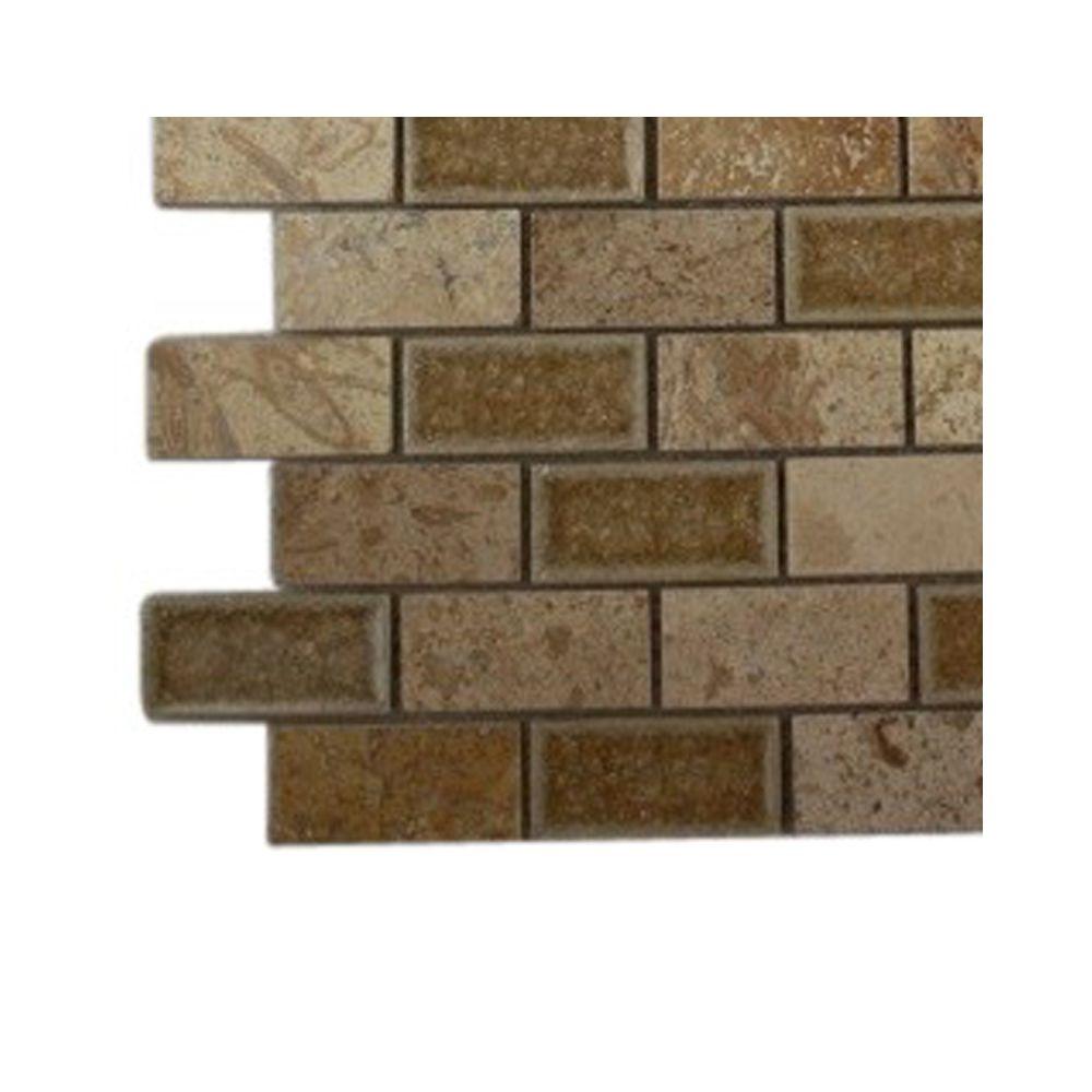 Splashback Tile Roman Selection Side Saddle Gl Mosaic Floor And Splashback Tile Roman Selection Side Saddle Gl Mosaic Floor And Wall 3 In