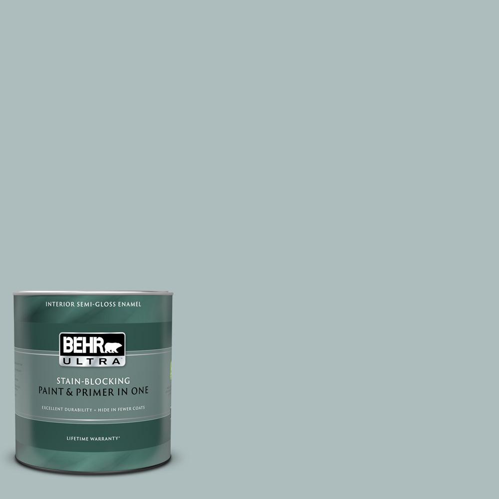BEHR ULTRA 1 qt. HDCCT26 Watery SemiGloss Enamel Interior Paint and