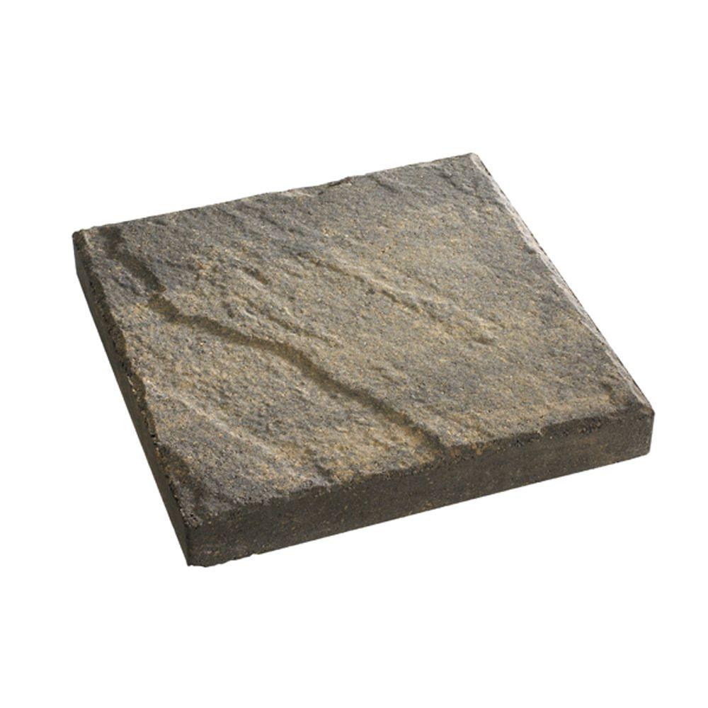 Natural Impressions 16 In X Charcoal Tan Slate Top Concrete Charcoal Tan Slate Top Concrete Step