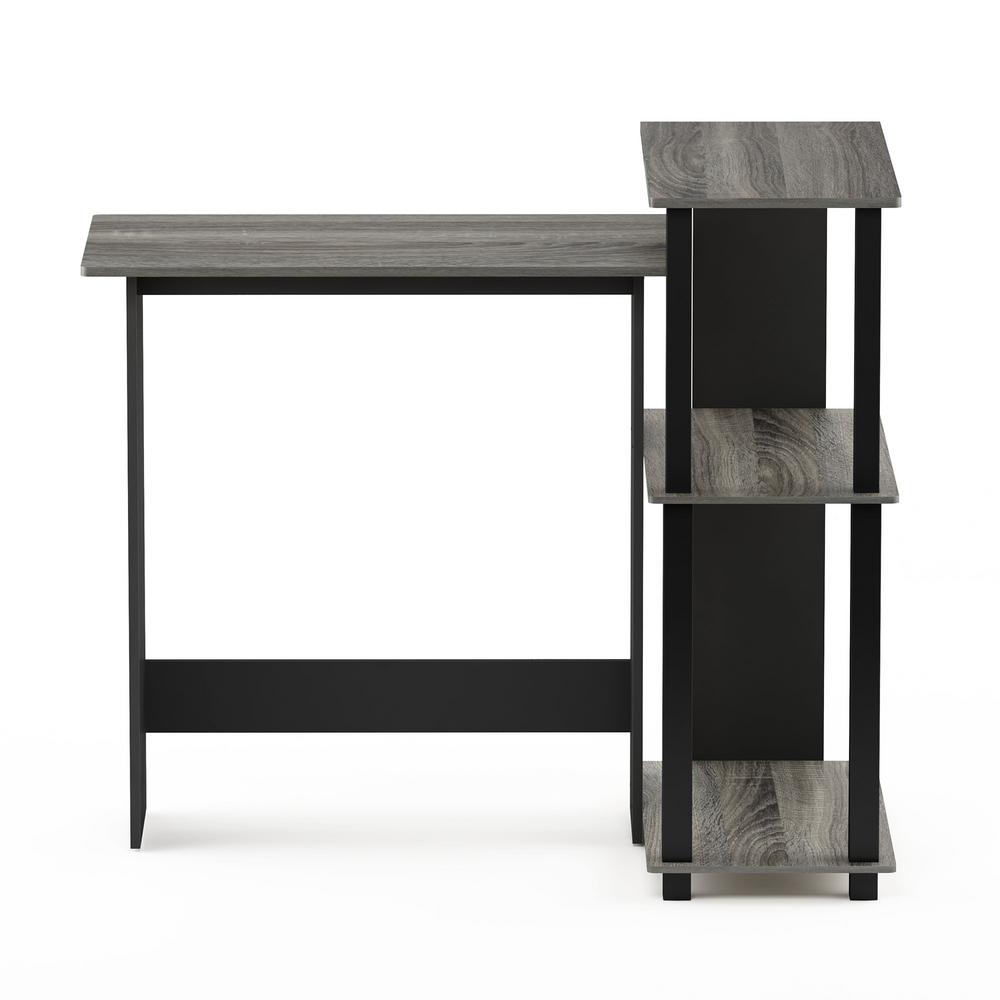 Furinno Abbott French Oak Gray Corner Computer Desk With Furinno Abbott French Oak Gray Corner Computer Desk With
