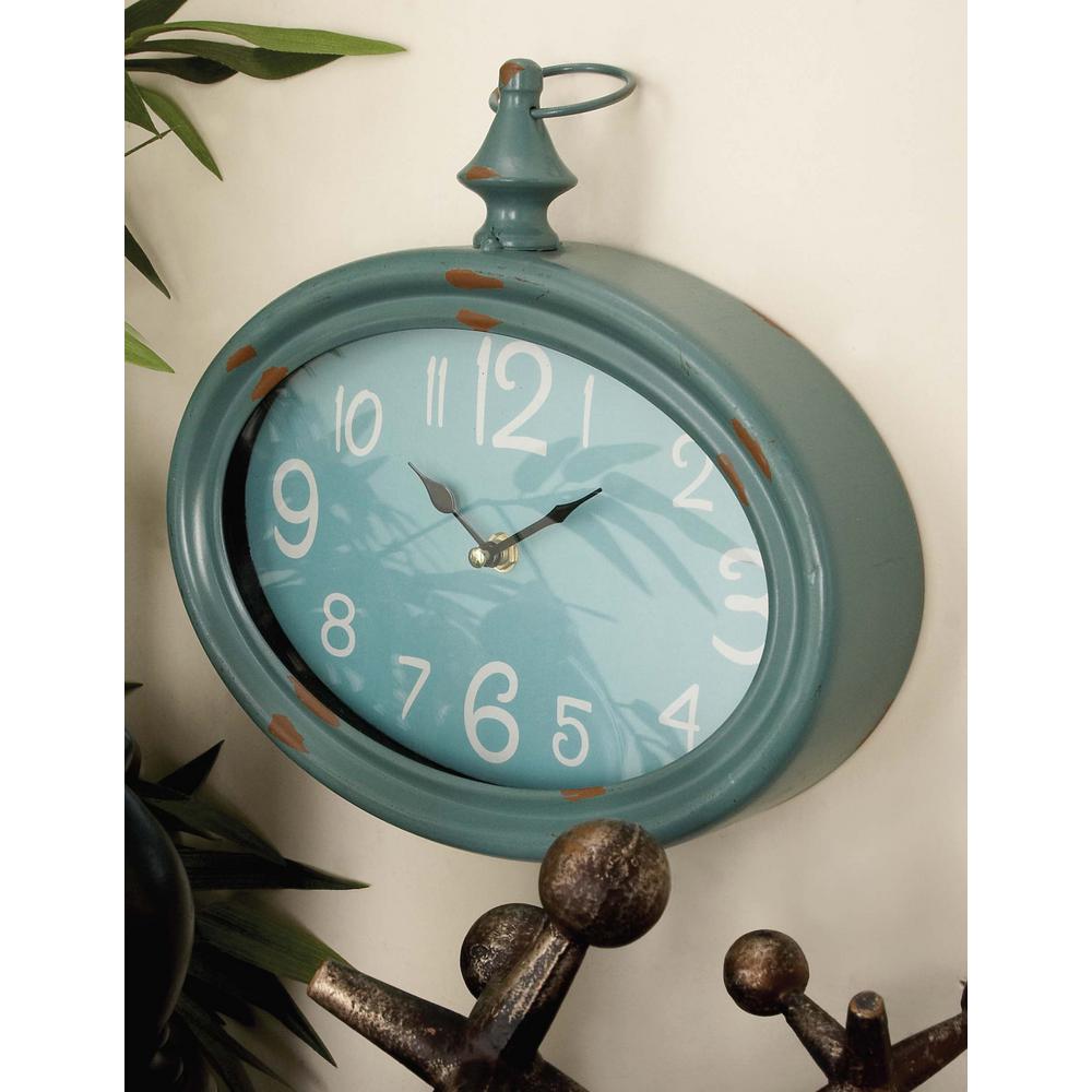 Litton Lane 10 In X 11 Vintage Oval Wall Clocks Set Of 4 Vintage Oval Wall Clocks Set Of