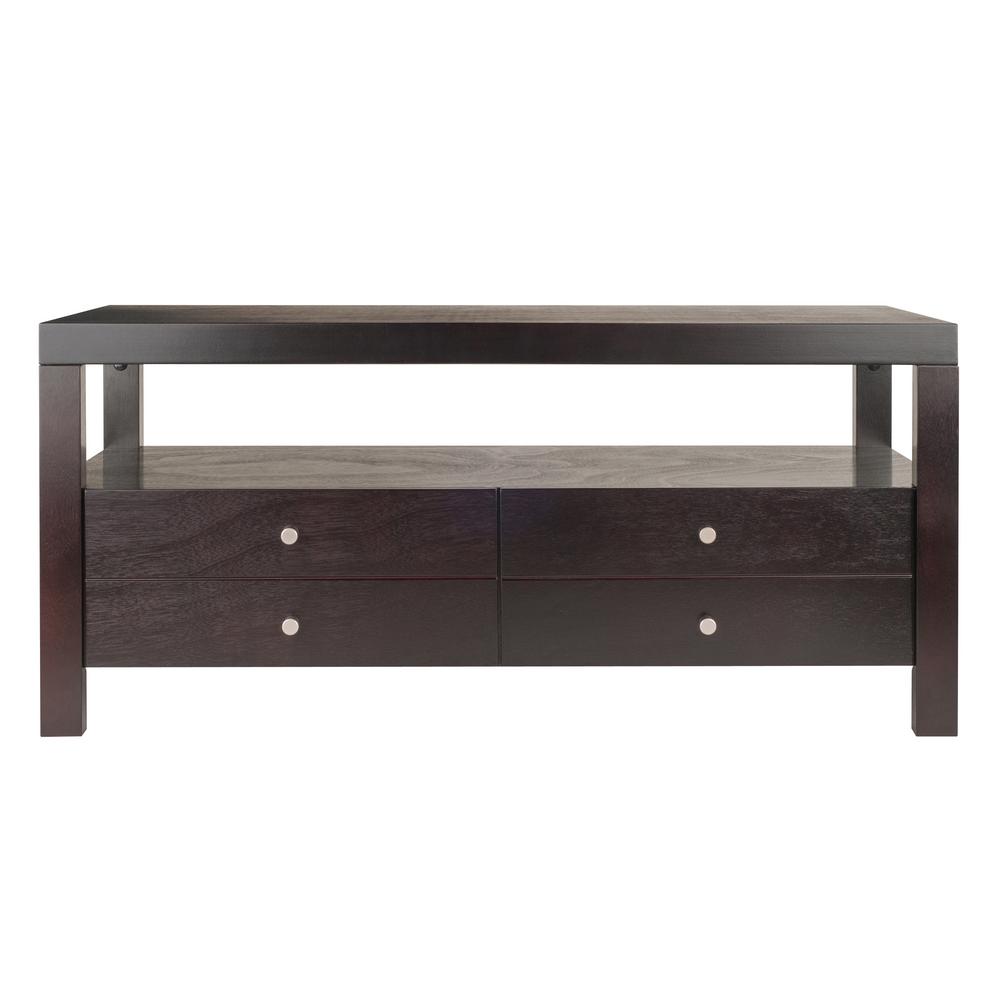 Winsome Wood Copenhagen Espresso Coffee Table-92643 - The Home Depot