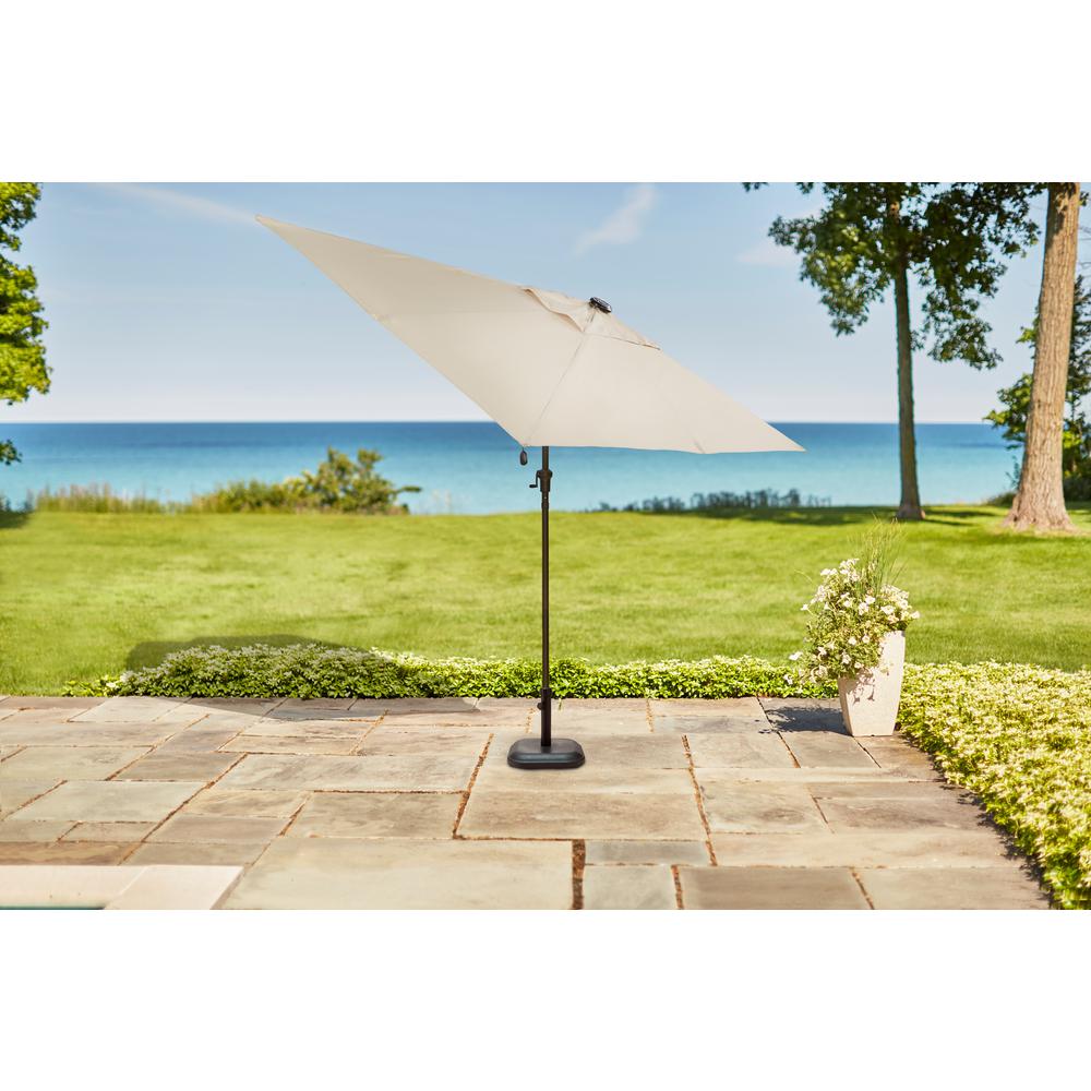 Hampton Bay 10 Ft X 6 Aluminum Solar Outdoor Patio Umbrella Aluminum Solar Outdoor Patio Umbrella