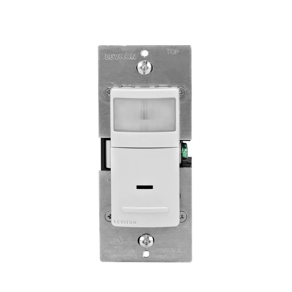 UPC 078477570418 product image for Leviton Decora Motion Sensor In-Wall Switch, Auto-On, 5 A, Single Pole, White/Iv | upcitemdb.com