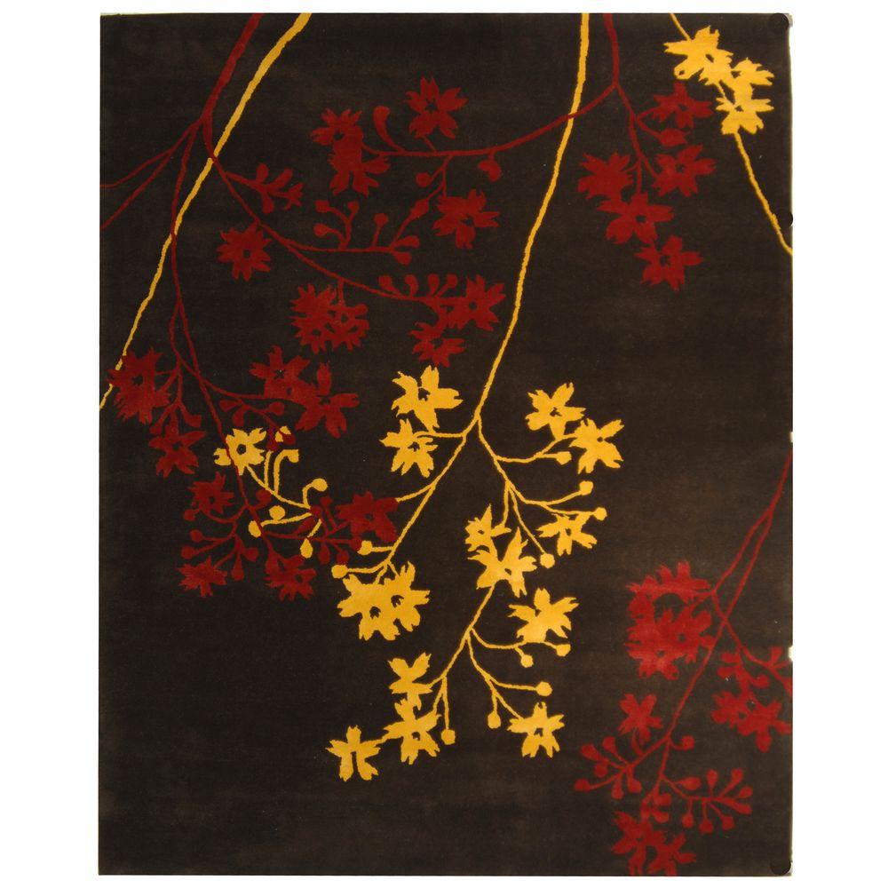 Safavieh Soho Brown Red 8 Ft X 11 Area Rug Soh316a 9 The Home Safavieh Soho Brown Red 8 Ft X 11 Area Rug