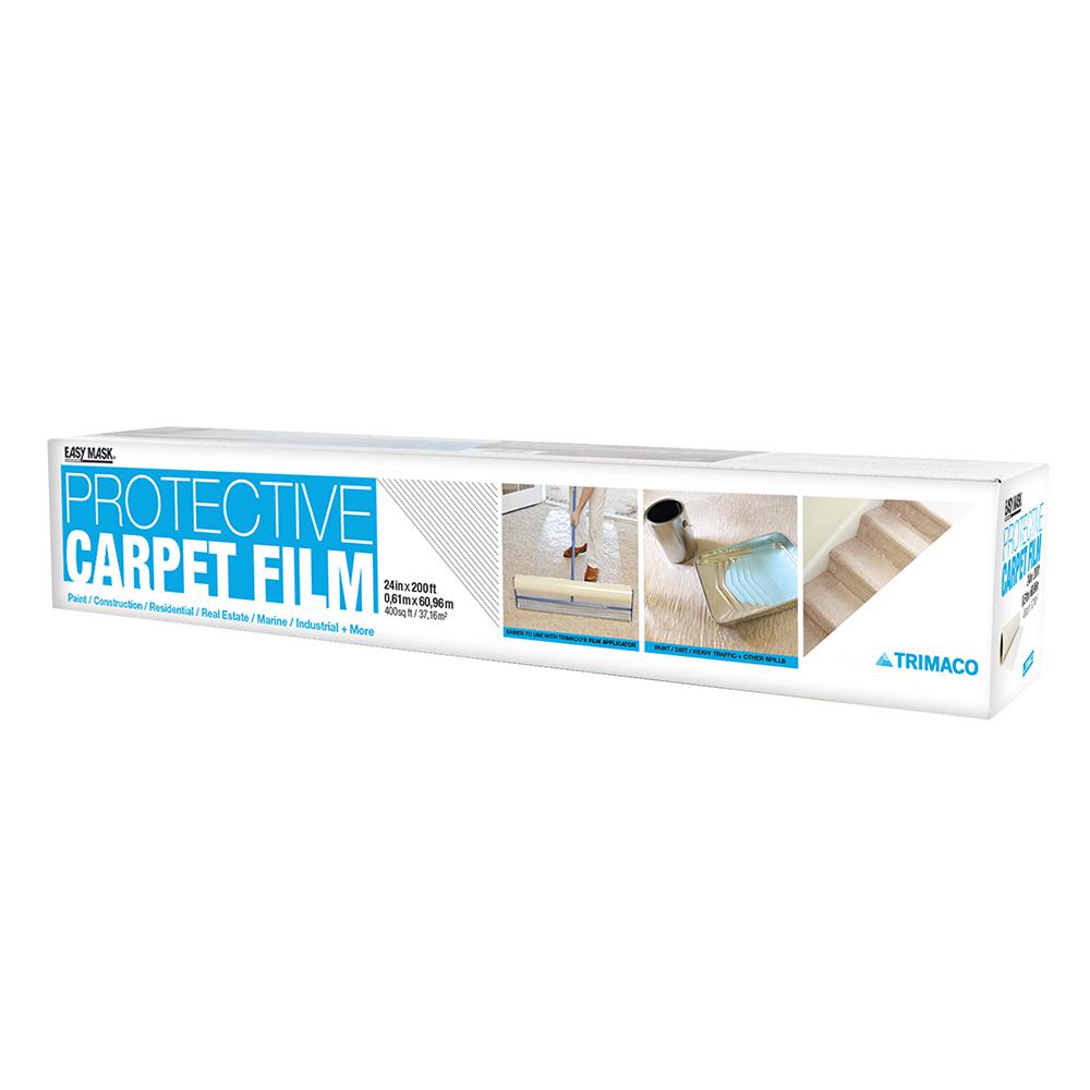 Easy Mask 24 in. x 200 ft. 2 mil Protective Film for Carpets62420 The Home Depot