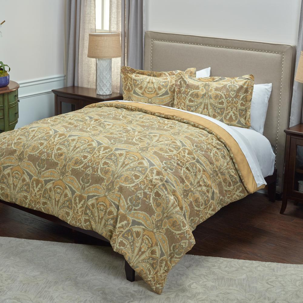 Queen - Gold - Comforters & Comforter Sets - Bedding Sets - The Home Depot