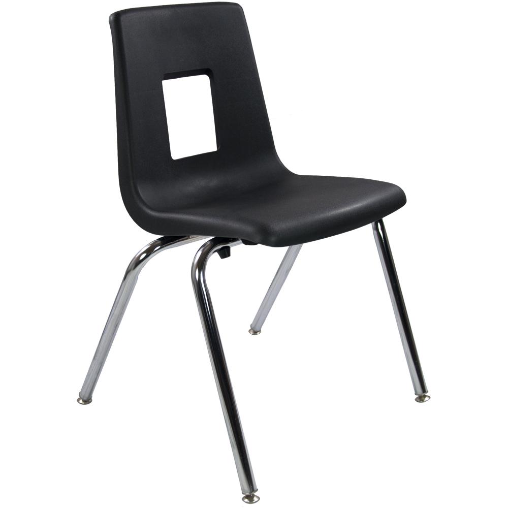 18 In Black Student Stack School Chair 20 Pack