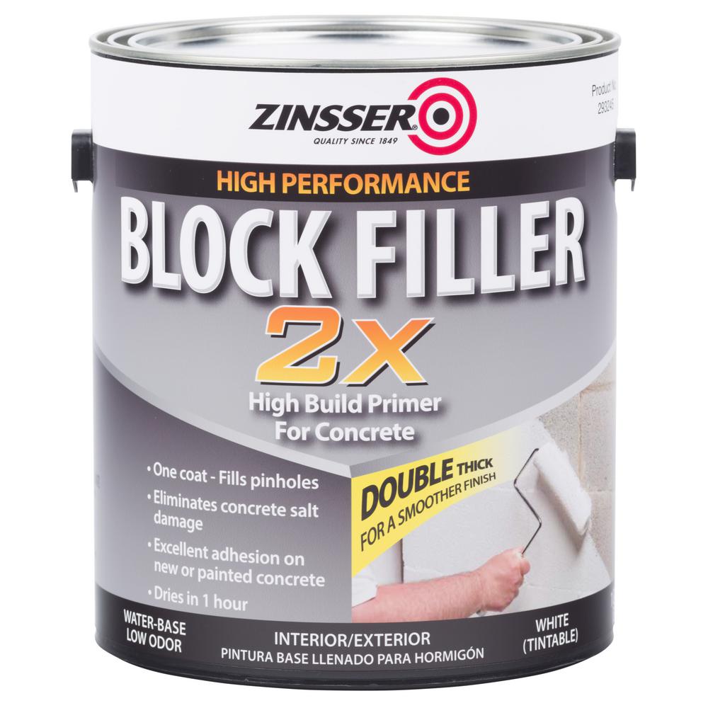 Zinsser 1 gal. Block Filler 2X Primer (Case of 2)293245 The Home Depot