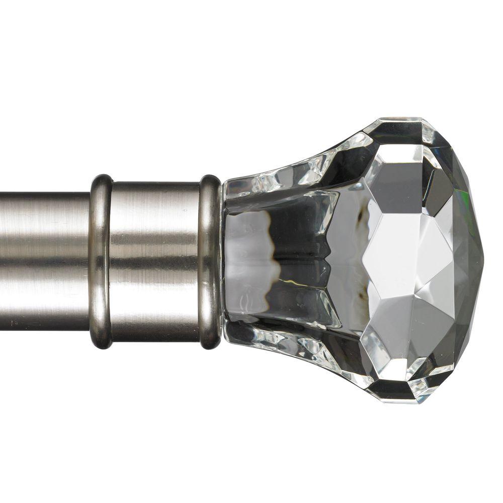 Art Decor Digital 10 ft. NonTelescoping Curtain Rod in Stainless