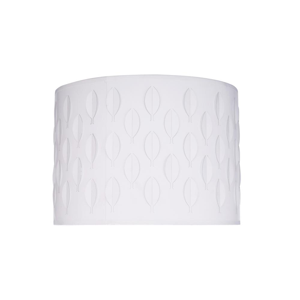 Drum Lamp Shades Lamps The Home Depot 14 In X 10 Off White And Leaf Pattern Drum Cylinder Lamp