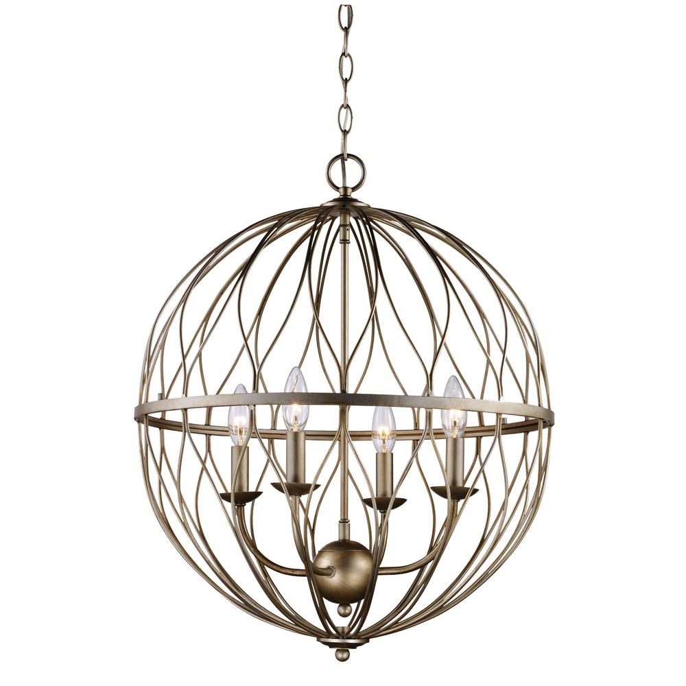 Antique Silver Leaf Chandelier Designs Bel Air Lighting Sequoia 4 Light Antique Silver Leaf Pendant 70674
